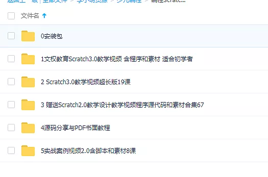 少儿编程教学视频 少儿编程自学视频教程 小学生Scratch3.0网校视频下载